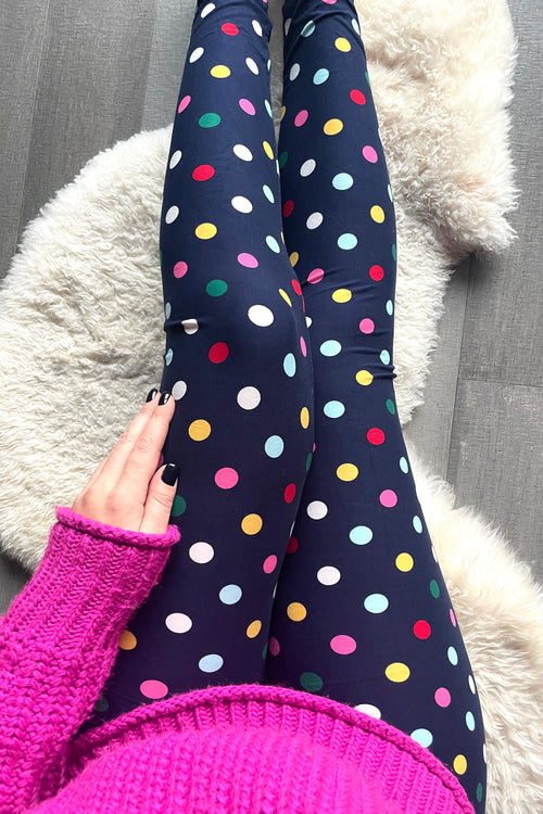 Polka Dot Print QUEEN SIZE Leggings