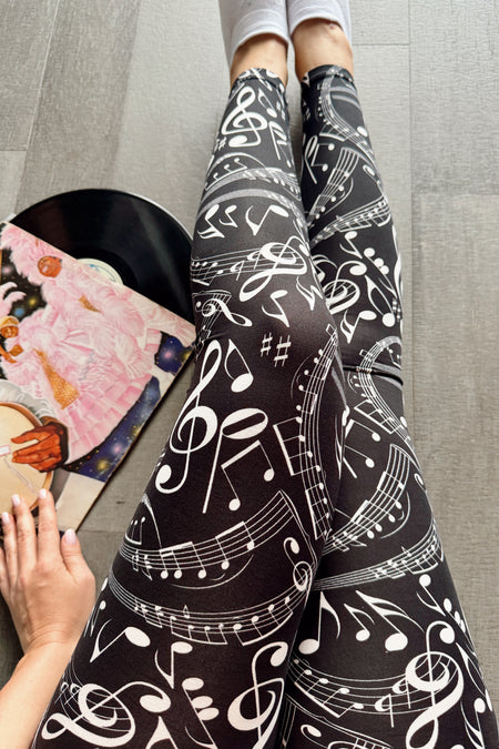 Boston Nautical Print Leggings