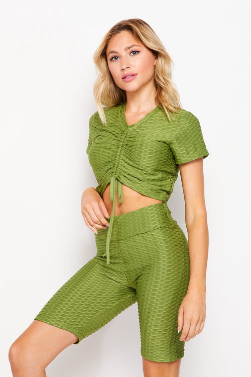 Solid Textured BUBBLE Top
