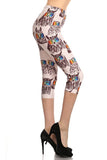 Owl Print Capris