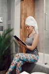 Yoga Waist 5 Inch Pastel Flowers Print Leggings