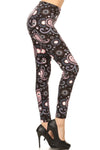 Pink Paisley Print Leggings Leggings