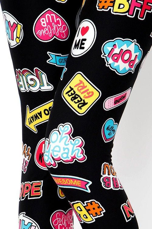 Pop-up Art Print QUEEN SIZE Leggings