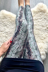 Yoga Waist Snake Print Print Leggings