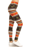Yoga Waist 5 Inch Snowflake Nordic Print Leggings