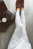 Swan Print CURVY SIZE Leggings