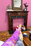 Yoga Waist Tie Dye BUBBLE Leggings w/Scrunchy Back