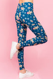Santa Gingerbread Cookie Print Buttery Soft Leggings