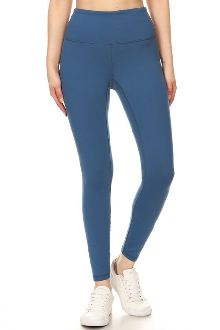 Solid Color Queen Size Basic Leggings