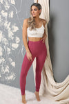 Solid BUBBLE Yoga Waist Leggings