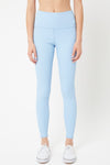 Sports Textured Yoga Waist Solid Leggings