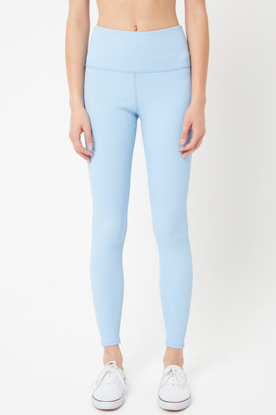 Sports Textured Yoga Waist Solid Leggings