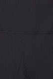 Sports Textured Yoga Waist Solid Leggings