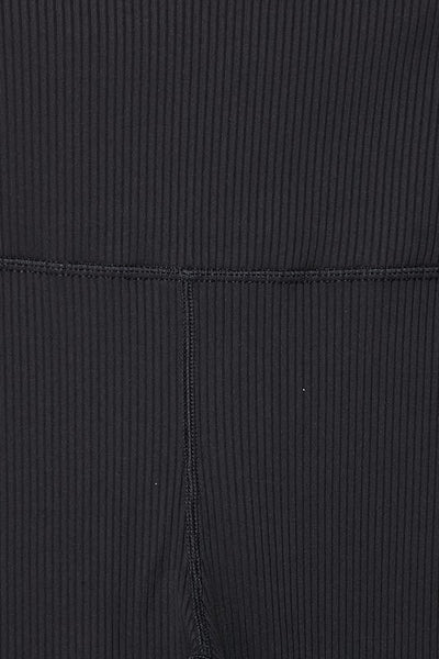 Sports Textured Yoga Waist Solid Leggings