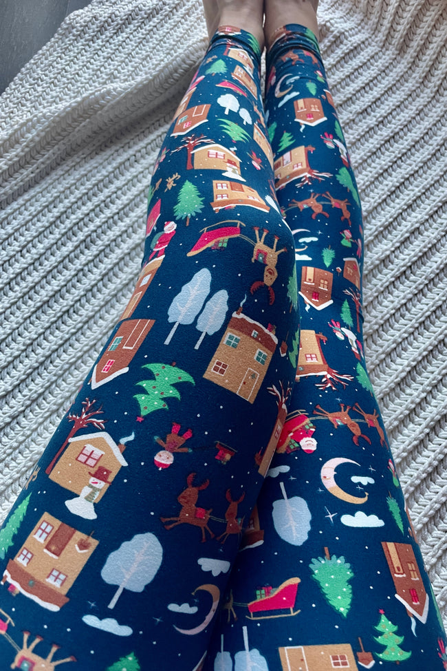 Holiday Mood Print Leggings