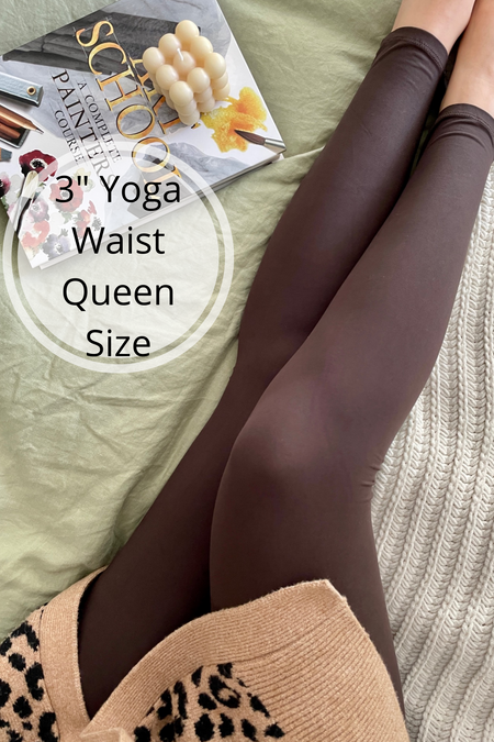 Drama Sheep Holiday Print Yoga Waist QUEEN SIZE Leggings