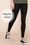 Solid Color Basic Leggings One Size