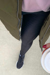 Solid Textured Active Yoga Waist Leggings with a Scrunchy Back Detail
