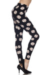 Ultra soft microfiber baseball print leggings one size 