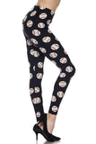 Ultra soft microfiber baseball print leggings one size 