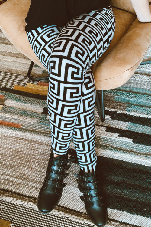 Geometrical Print Leggings