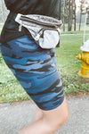 Yoga Waist Microfiber Biker Shorts