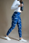 Blue Army Print Leggings