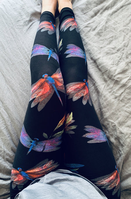 Yoga Waist (5 Inch) Cat Print Leggings