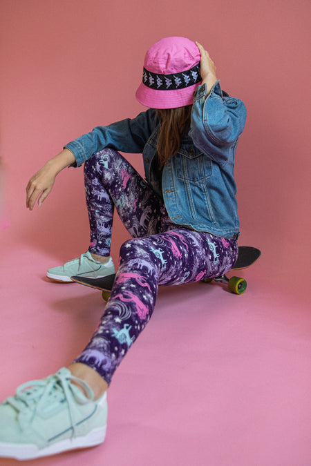 Yoga Waist 5" Houndstooth Print Leggings