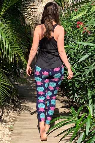 Pineapple Print Leggings CELEBRITY LEGGINGS