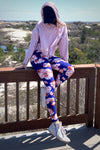 Pink Floral Print Leggings