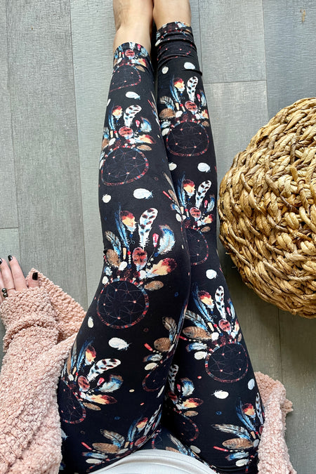 Yoga Waist Cat Print Leggings