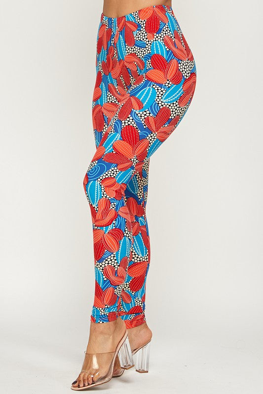Cactus Print Leggings