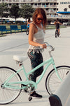 Teal Zig Zag Print Leggings