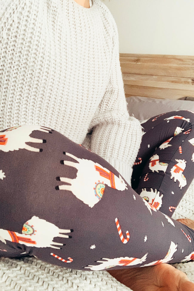 Llama Print Leggings