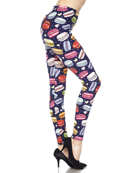 Macaroon Print QUEEN SIZE Leggings