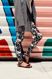 black white swirl boho brown white black christmas reindeer leggings  buttery Soft Microfiber High Waist Fashion Patterned Celebrity Leggings for Women one size