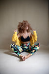 Tropical Pineapple/Melon Print Leggings