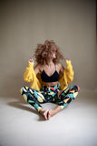Tropical Pineapple/Melon Print Leggings
