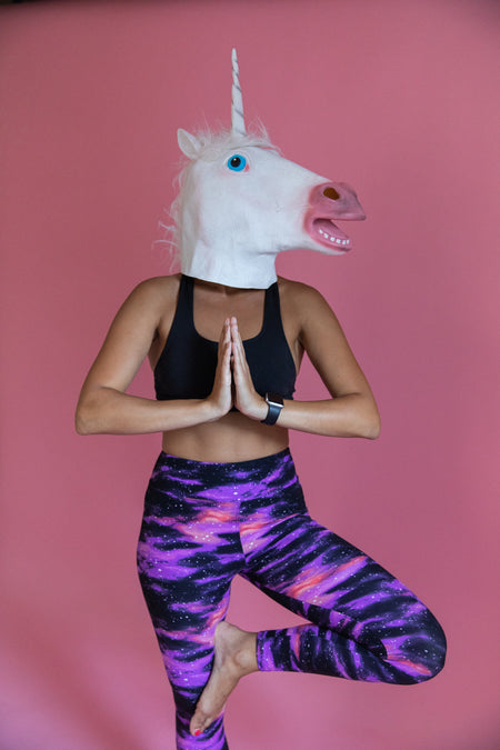 Yoga Waist 5" Houndstooth Print Leggings