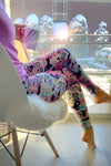 Yoga Waist 5 Inch Sugar Skull Print Leggings