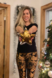 Fleece Printed Leggings