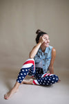 American Flag Leggings