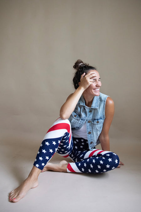 Pineapple (Orange) Print QUEEN SIZE Leggings
