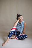 American Flag Leggings