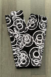 Black/White Abstract Boho Print QUEEN SIZE Leggings