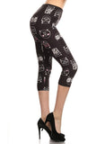 cat buttery Soft Microfiber High Waist Fashion Patterned Celebrity Leggings for Women one size