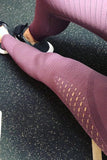 Mesh Seamless Workout Compression Leggings