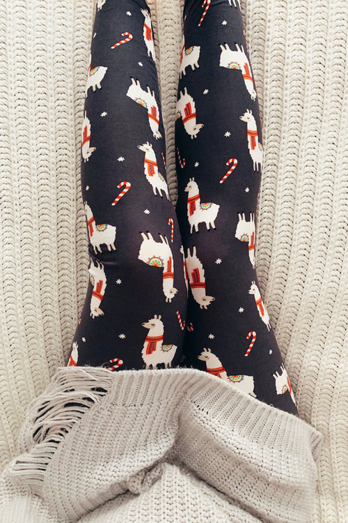 Llama Print Leggings