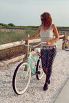 Teal Zig Zag Print Leggings